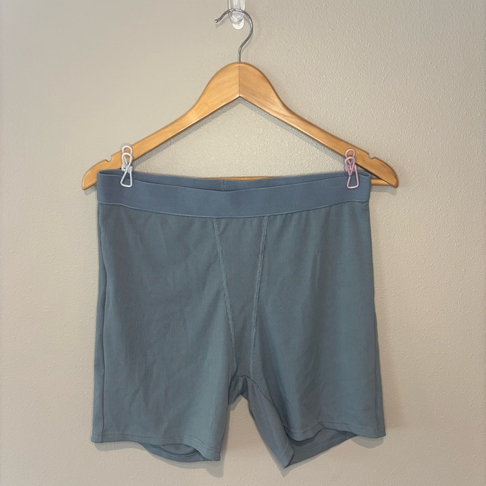 AYWA TWO PIECE Blue Lounge Set Sleep Set‎ Shirt and Shorts NWT Size XXL